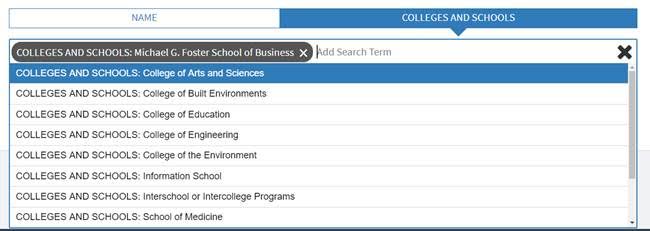 Search for Michael G. Foster School of Business in colleges and schools