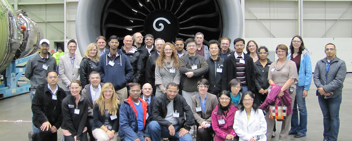 TMMBA students during Boeing factory tour