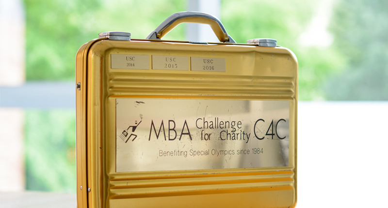 C4C golden briefcase